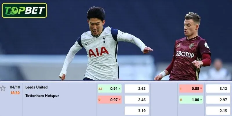 Ty Le Keo Chi Tiet Cho Tran Dau Leeds United Vs Tottenham