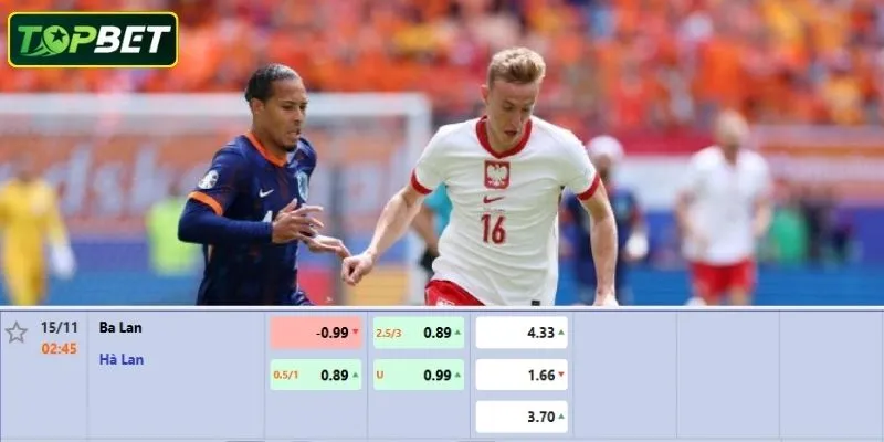 Ty Le Keo Chi Tiet Cho Tran Dau Ba Lan Vs Ha Lan